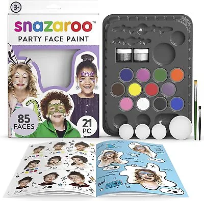 Snazaroo Ultimate Party Pack Face Paint Palette Kit For Kids And Adults 8 • £24.77