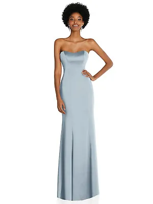 Strapless Princess Line Lux Charmeuse Mermaid Gown...6859...Mist..Size 14...NWT • $96