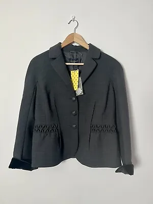 £49.95 • Buy LUISA SPAGNOLI Women Blazer Jacket Polyester Wool Elegant Grey Size IT 46/M
