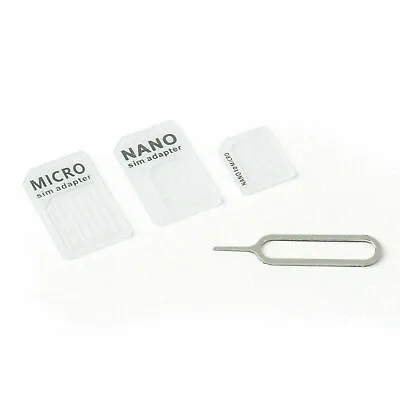 1 PCS Noosy SIM Card Adapter Nano Micro Standard Converter Kit SIM Tray Mot-2629 • $0.01