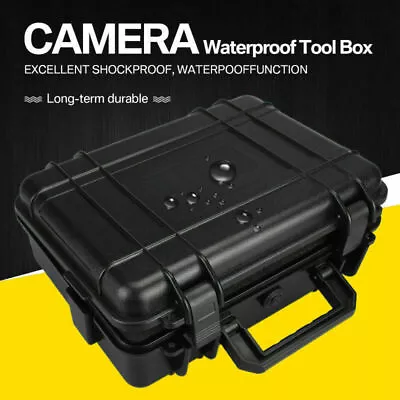 Protable Hard Case Foam Flight Camera Photography Carry Storage Tool BOX W/ Foam • £12.96