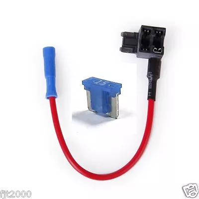 Micro Blade Mini ATM FUSE PLUG Add A Circuit Fuse Block Extension + 15A Fuse • $6.99