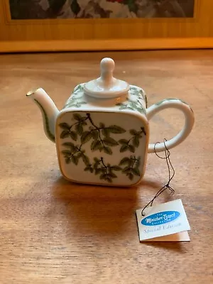 The Miniature Tea Pot Collection Green Leaves Tea Pot • £2