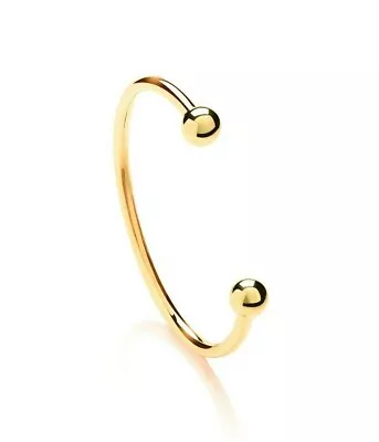 9ct Gold Torque Bangle Solid Bead Kids Childs Baby Torq Ball Bracelet Gift Box • £329.99