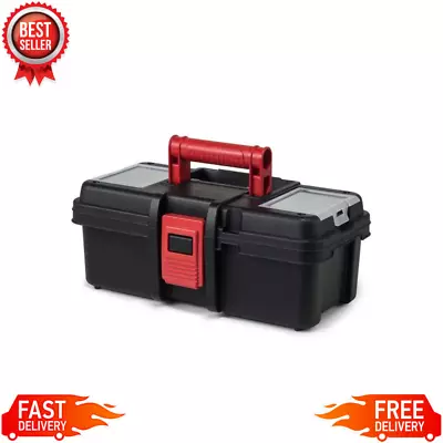 Hyper Tough 13-inch Tool Box Plastic Tool And Hardware Storage Black 240191 • $8.99