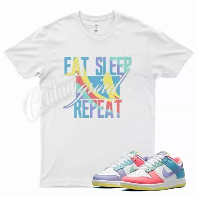 White REPEAT T Shirt For N Dunk Low Candy Soft Pink Easter Sunset Pulse Glow • $26.99