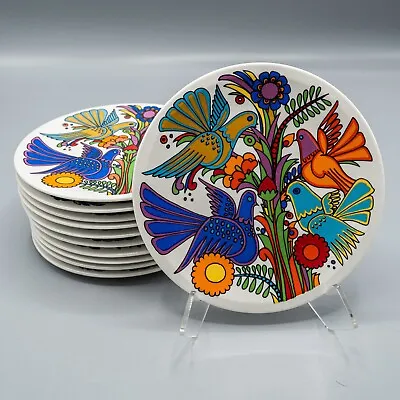 Villeroy & Boch Acapulco Center Design Bread Plates 6 1/4  Set Of 11 • $275