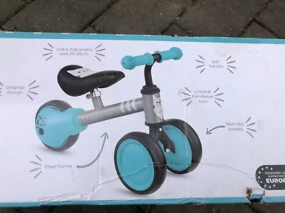 New Kinderkraft Cutie Mini Balance Bike - Turquoise Box Damaged Can Post • £19.99