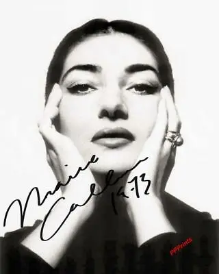 Maria Callas Signed Autographed 10x8 Reproduction Photo Print • $12.62