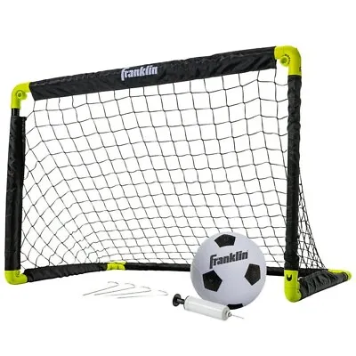 Kids Mini Soccer Goal Set - Backyard/Indoor Mini Net + Ball Set With Pump - Por • $26