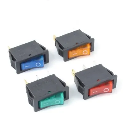 KCD3 2 Position 3 Terminal Rectangle ON/OFF LED Rocker Switch 16A 250V AC • £1.19