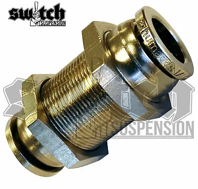 Numatics Push To Connect PTC Bulkhead Union Connector Fitting For 3/8 Air Line • $15.85