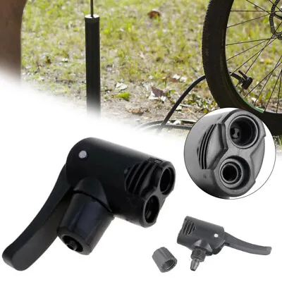 £2.33 • Buy Bike Bicycle Tyre Tube Replacement Track Pump Dual Head Valve Adaptor Foot Hose.