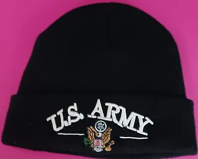 Men's U.S. Army Beanie Hat Black • $6.50