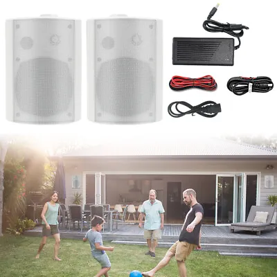 Herdio 5.25  Bluetooth Speakers Outdoor Wall Mount Patio With Superior Stereo US • $79.41