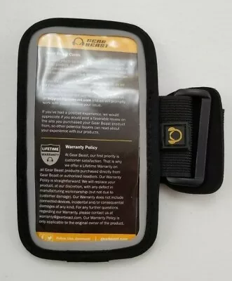 $12.95 • Buy GEAR BEAST Premium Plus  ARMBAND - LRG - Black ~ New Unsealed Bag