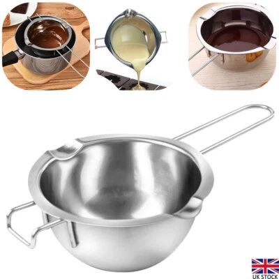 £8.40 • Buy Stainless Steel Wax Melting Pot Double Boiler For DIY Wedding Scented Candle New