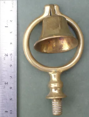 Old Horse Brass: Swinger With Bell Free P&P Fly Head Terret Clapper • £12