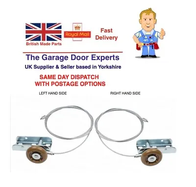 Hormann Garage Door Cables Lift Wires Roller Wheels Bracket Assembly Canopy Door • £19.75