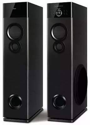 Philips Audio SPA9120B/94 120 Watt Wireless Bluetooth Tower Speaker (Black) USB • $2162.66