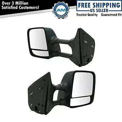 Towing Mirror Manual Chrome Pair Set Of 2 For Nissan Titan New • $154.89