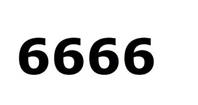 Gold VIP Easy To Remember 6666 Mobile Phone Numbers • £10