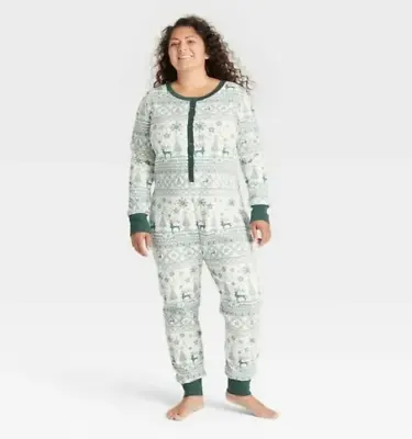 Hearth & Hand Christmas Pajamas Dad Mom Adult Union Suit- XXL Women's • $16.68