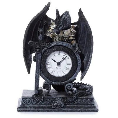 Dragon In Armour Mantle Clock • $18.94