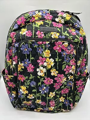 Vera Bradley Wildflower Garden Lrg Backpack Bag Floral Campus Back Pack Computer • $53.99