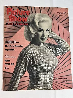 Vintage Picture Show Magazine 1960 Mamie Van Doren Brigitte Bardot  • $15