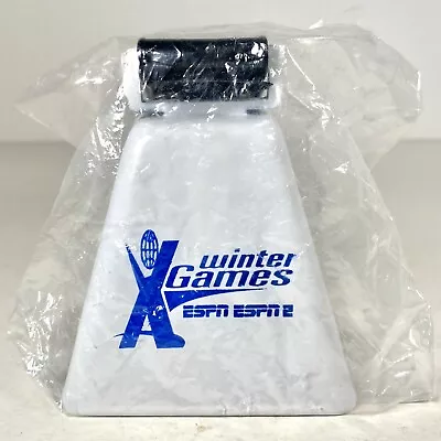 Winter X Games Vintage ESPN Espn2 White Cow Bell W Strap Xgames Noise Maker New • £19.27