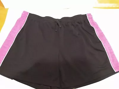 Made For Life Quick Dri Shorts Women's L Black/Pink • $18.99
