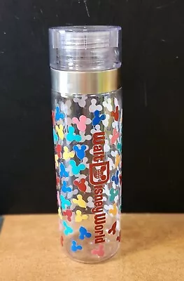 Walt Disney World Multicolor Mickey Mouse Ears Water Bottle MINT CONDITION • $16.99