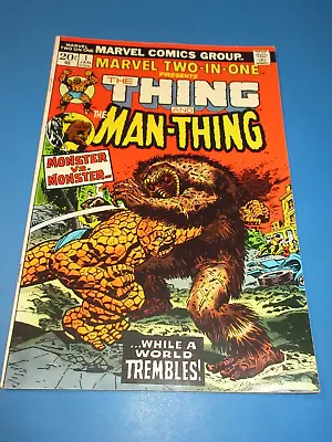 Marvel Two In One #1 Bronze Age Thing Vs Man-Thing Key VF- Beauty Wow • $0.99