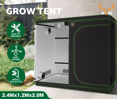 $209.95 • Buy Mobi Grow Tent Kits 2.4m X 1.2m X 2m Hydroponics Indoor Grow System