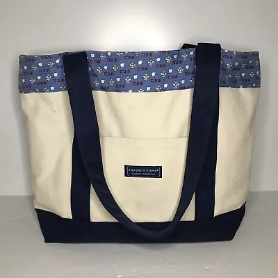 Vineyard Vines пвф Custom Collection Canvas Tote Handbag Bag • $26.50