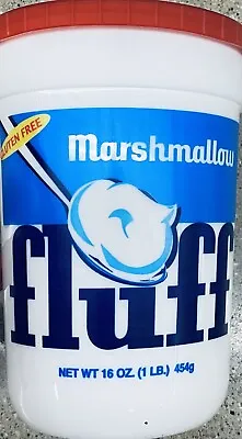 NEW Marshmallow Fluff Spread Gluten Free Fat Free 16 Oz Tub - FREE SHIP • £14.15