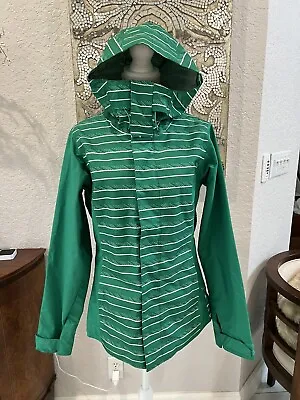 Oakley Women’s Green White Stripe Ski Jacket Size S • $75