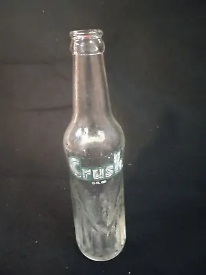 Vintage 10oz Crush Clear Bottle • $12.99