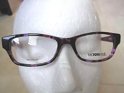 NEW VICTORIOUS V419 Girls Purple Eyeglasses Frames 50-17-135 Stripes $58.00 • $14.99