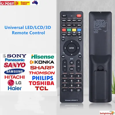 $6.49 • Buy Universal TV Remote Control LCD/LED For Sony/Samsung/Panasonic/LG/TCL/Soniq AU
