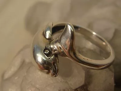 Sterling Kabana Dolphin Ring Size 7 Silver 925 Beautiful ! • $56.77