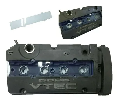 CNC'ed BLUE FLUORESCENT PLUG VALVE COVER HONDA PRELUDE VTEC H22 H22A H22A1 SI • $41.99