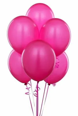 $3.99 • Buy 12  Metallic Fushsia Pink Color Latex Balloons Birthday Party Celebrations