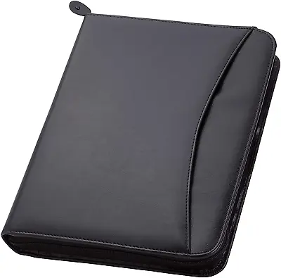 3-Ring Zipper Business Leather Portfolio Folder| 1.25  3-Ring Binder Professiona • $49.99