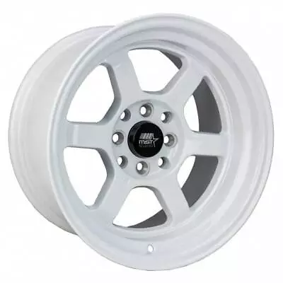 One 15x8 MST Time Attack 4x100/4x114.3 0 White Wheel Rim 73.1 • $152.75