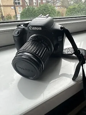 Canon EOS 550D 18.0MP Digital SLR Camera With Additional Lens - Black • £550