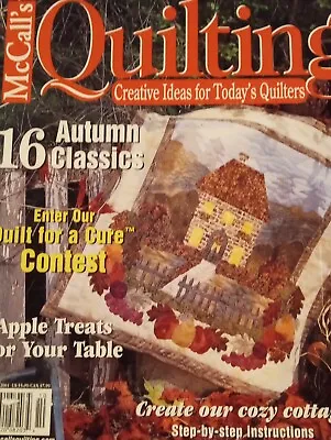 McCall's Quilting October 2001 Vol. 8 No. 5 Quilt Patterns Magazine Fall • $9.98