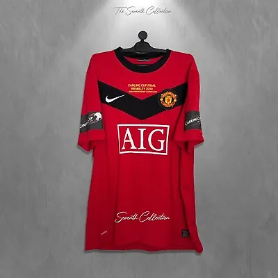 Manchester United 2009 2010 Carling Cup Edition Shirt Rooney Home Jersey (L) • $209