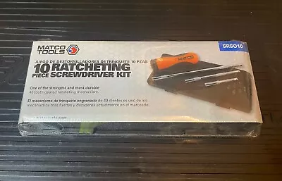 Sealed Matco 10 Pc Orange Ratcheting Screwdriver Kit In Store Case NEW! • $69.95